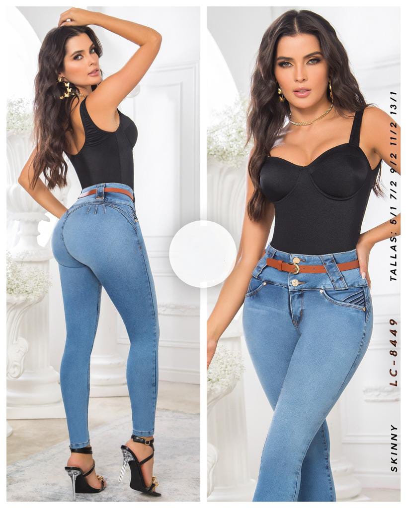 Jeans Corte Colombiano Levanta Pompa PRIME MODELO LC- 8449